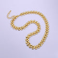 14K Gold Filled 9.5mm Minimalist Panther Chain 16 Inch Choker Necklace | WA-2414