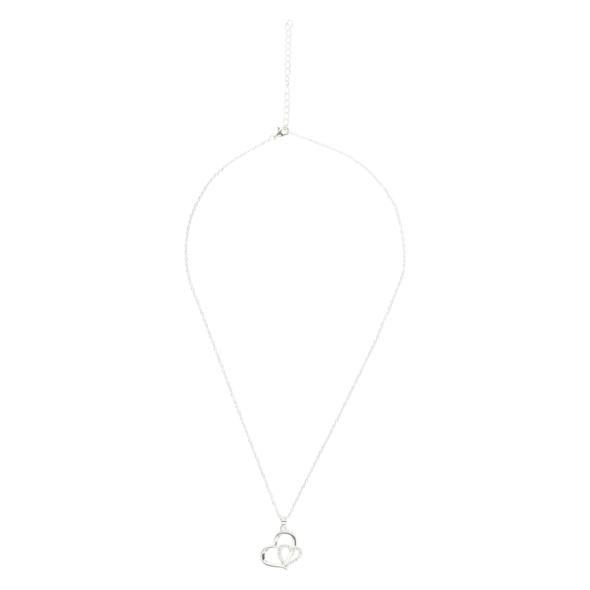 Eternity Love Heart Pave Necklace