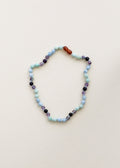 Amazonite + Amethyst + Aquamarine || Gemstone Necklace