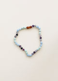Amethyst + Amazonite + Aquamarine || Gemstone Bracelet
