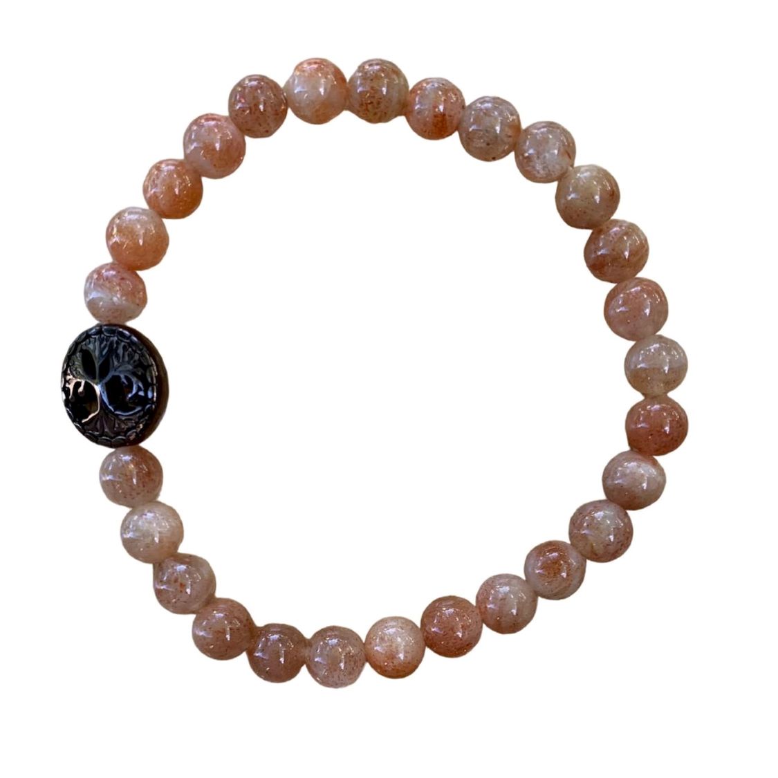 Sunstone Bracelet Round Beads 2 Sizes