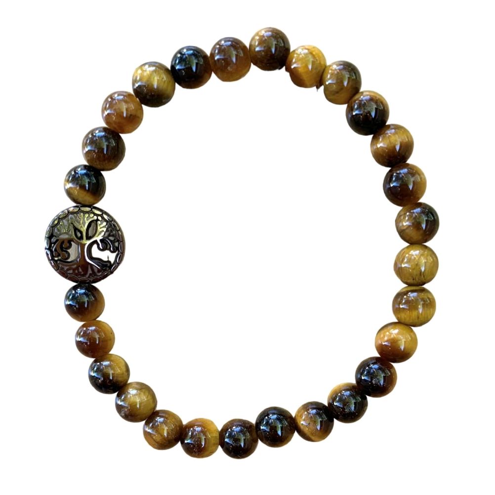 Tiger Eye Bracelet Round Beads 2 Sizes
